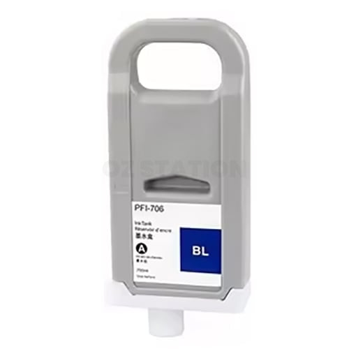 Compatible Canon PFI-706B PFI706B Blue Ink Cartridge - 700ML
