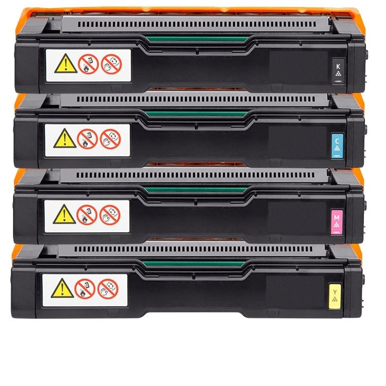 2 Sets of 4 Pack Lanier SPC252DN / SPC252SF (407720-407723) Compatible Toner Combo [2BK+2C+2M+2Y]