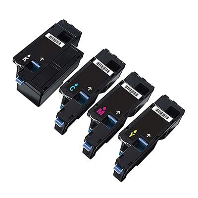 4-Pack Compatible Dell 1250c,1350cnw,1355cn,1355cnw, C1760nw, C1765nf, C1765nfw Toner Cartridge Set [1BK,1C,1M,1Y]