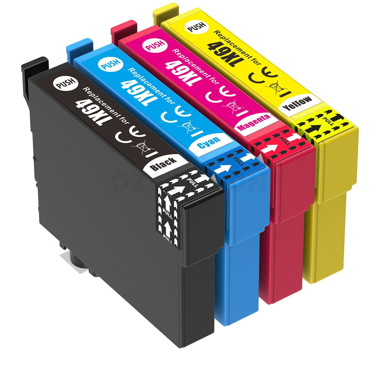 5 Pack Epson 49XL Compatible High Yield Ink Cartridges Combo C13T10F192 - C13T10F492 [2BK, 1C, 1M, 1Y]