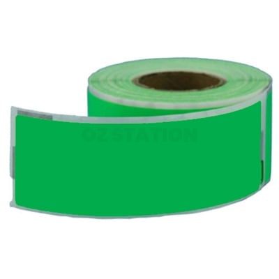 3 x Dymo SD99010 Compatible Green Label Roll 28mm x 89mm - 130 labels per roll