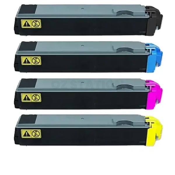 4 Pack Compatible for TK-520 TK520 Toner Cartridges suitable for Kyocera FS-C5015N [1BK,1C,1M,1Y]