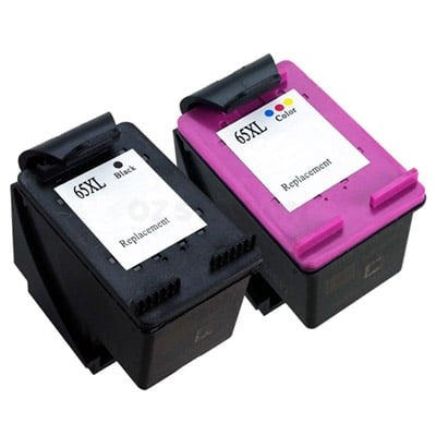 6 Pack HP 65XL Compatible High Yield Ink Combo N9K04AA + N9K03AA [3BK,3CL]