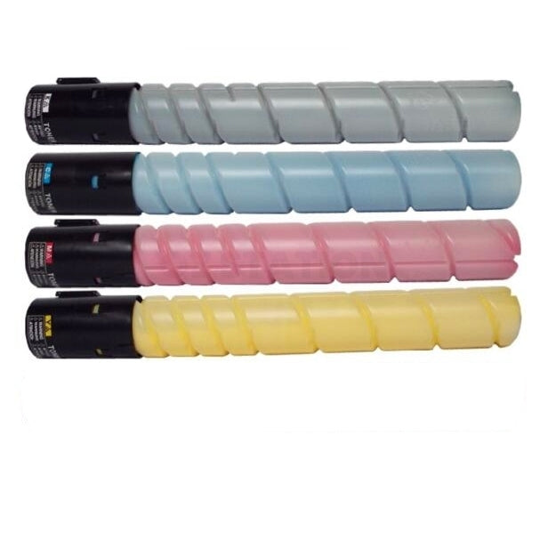 4 Pack Konica Minolta BIZHUB C220 / C280 TN-216 TN216 Compatible Toner Cartridges A11G191 - A11G491 [1BK,1C,1M,1Y]