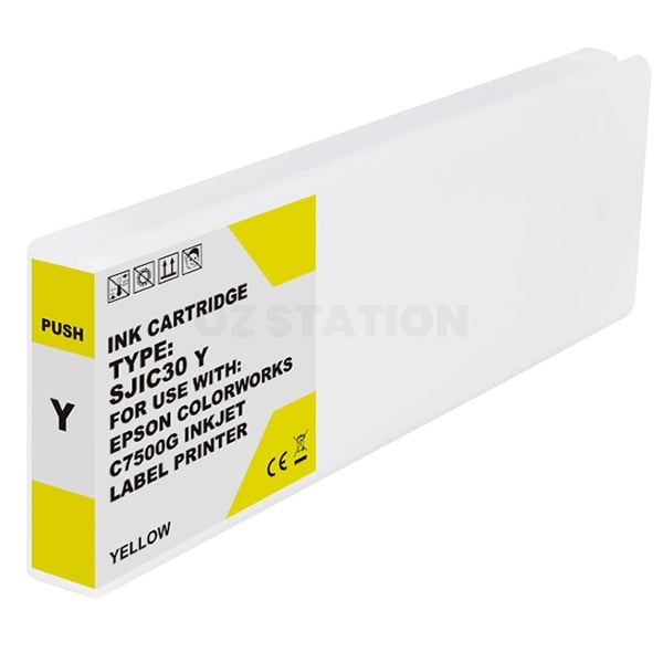 Compatible Epson SJIC30P(Y) Yellow Ink Cartridge C33S020638 for TM-C7500G TMC7500G
