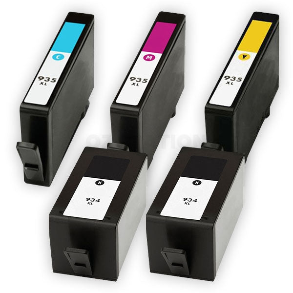 10 Pack HP 934XL + 935XL Compatible High Yield Inkjet Cartridges C2P23AA - C2P26AA [4BK,2C,2M,2Y]