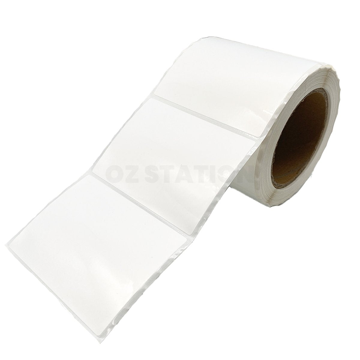 101.6 x 76.2mm Die Cut Gloss Synthetic Label with 76mm Core Water Resistant - 380 Labels per Roll (Compatible with OKI Pro1040 / Pro1050)