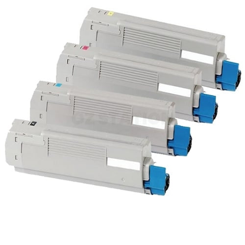 4 Pack OKI MC853 Compatible Toner Combo 45862844 - 45862841 [1BK,1C,1M,1Y]