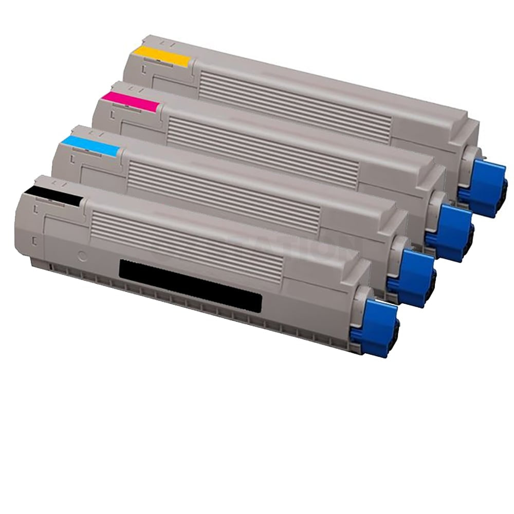 4 Pack Compatible OKI MC860 Toner Combo (44059237-44059240)