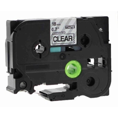 Brother TZe-141 TZe141 Compatible 18mm Black Text on Clear Laminated Tape - 8 meters