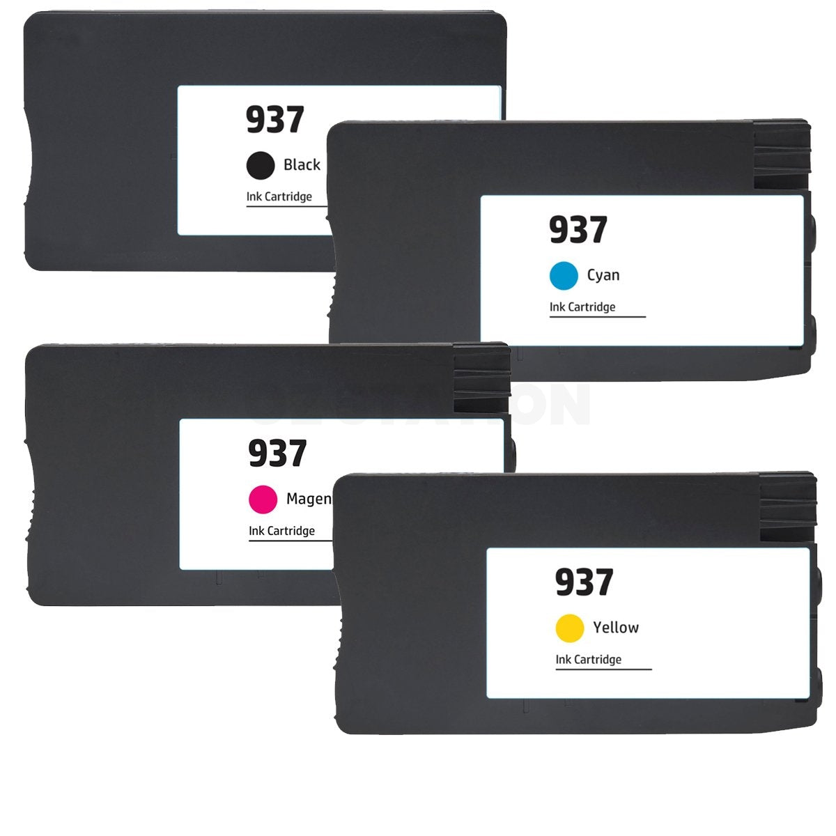 4 Pack HP 937 Compatible Ink Cartridges Combo 4S6W2NA - 4S6W5NA [1BK,1C,1M,1Y]