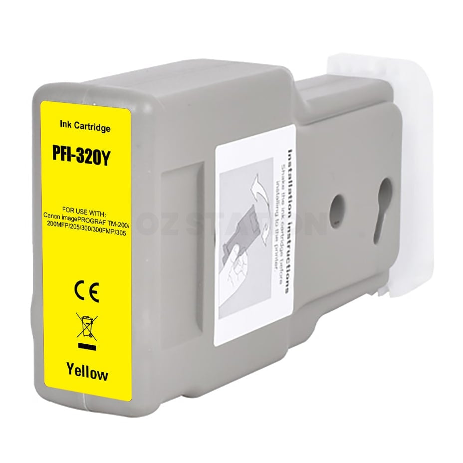 Compatible Canon PFI-320Y PFI320Y Yellow Ink Cartridge - 300ML
