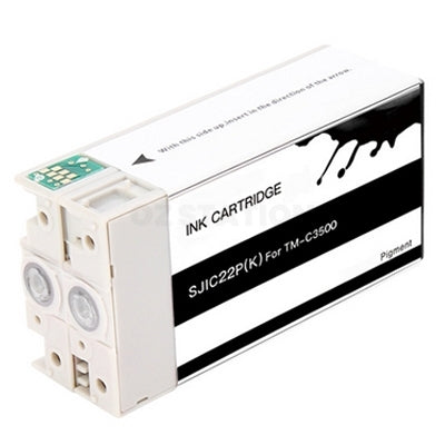 Epson SJIC22P(K) Black Compatible Ink Cartridge C33S020577 for TM-C3500 TMC3500