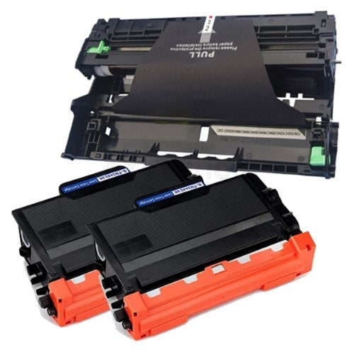 Brother Compatible 2 x TN-3440 TN3440 Toner Cartridges + Compatible 1 x DR-3425 Drum Unit Combo