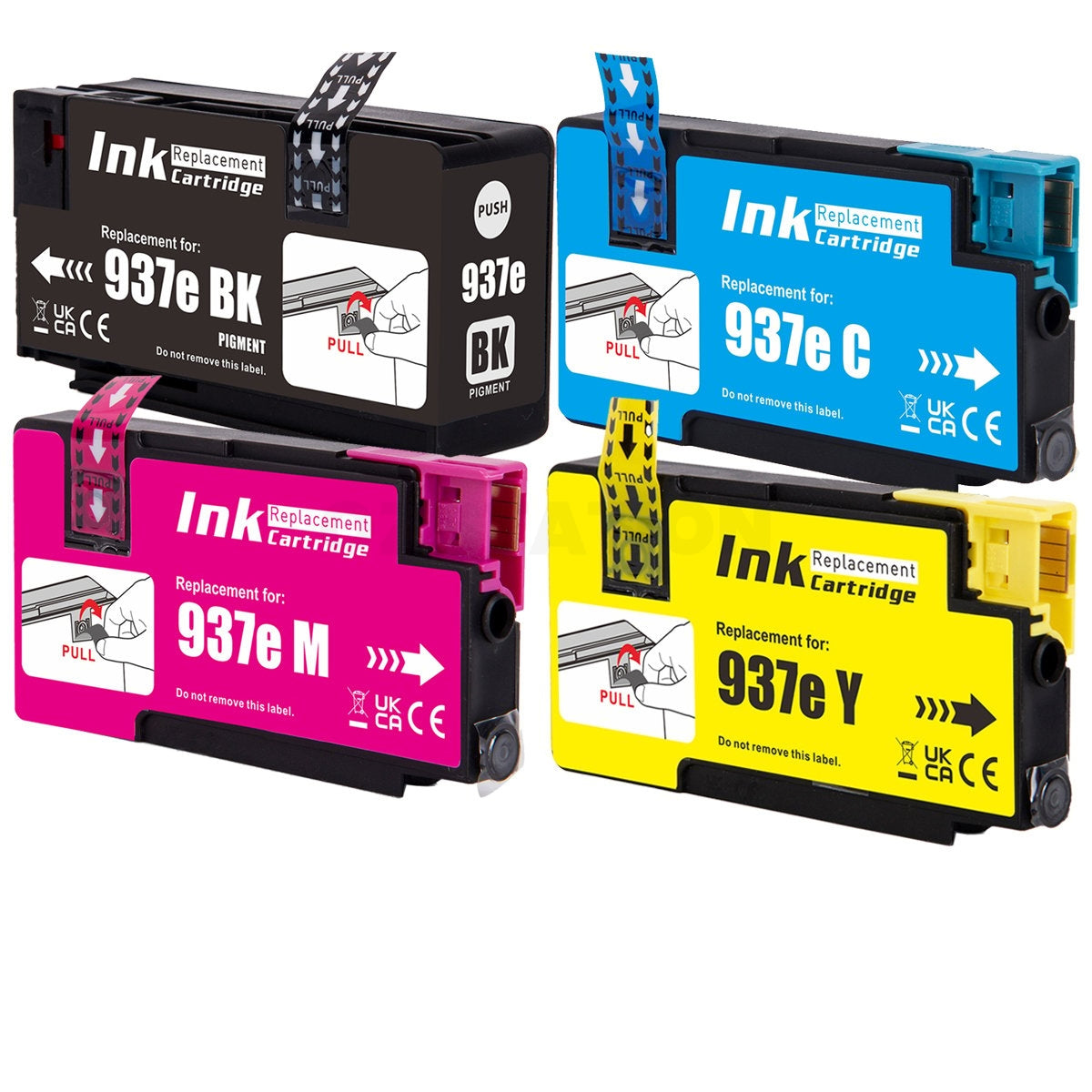 20 Pack HP 937e EvoMore Compatible Ink Cartridges Combo 4S6W9NA - 4S6W6NA [5BK,5C,5M,5Y]