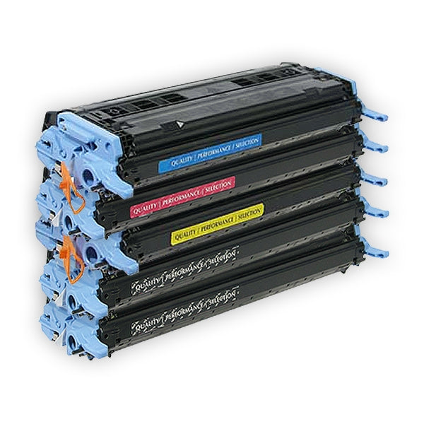 5 Pack HP Q6000A-Q6003A Q6000AQ6003A (124A) Compatible Toner Cartridges [2BK,1C,1M,1Y]