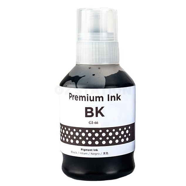 3 x Compatible Canon GI-66BK GI66BK Black Ink Bottle 170ml