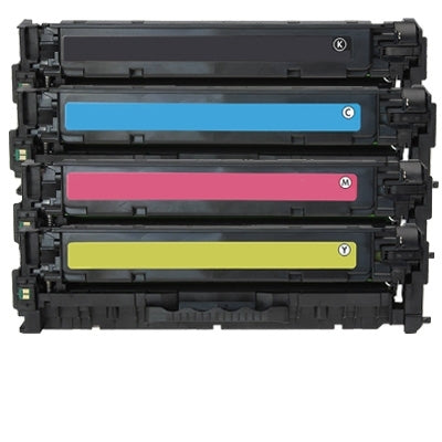 4 Pack HP CC530A-CC533A CC530ACC533A (304A) Compatible Toner Cartridges [1BK,1C,1M,1Y]