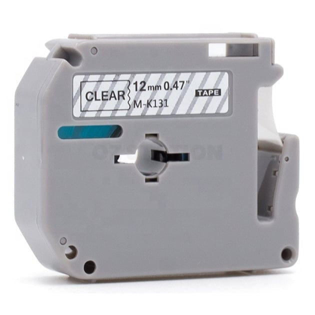 3 x Brother M-K131 MK131 Compatible 12mm Black Text on Clear Tape - 8 meters