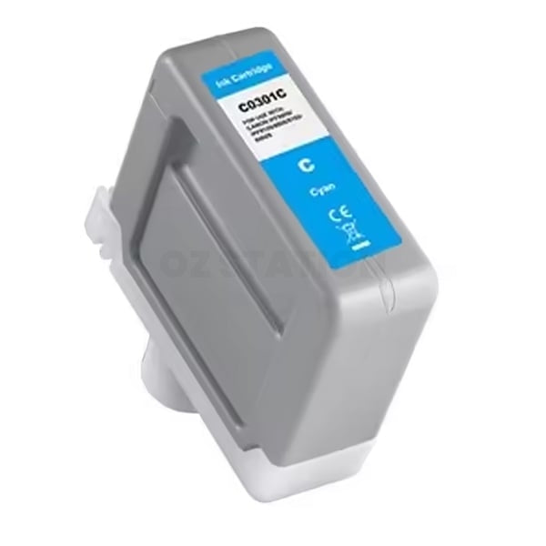 Compatible Canon PFI-301C PFI301C Cyan Ink Cartridge  - 330ML