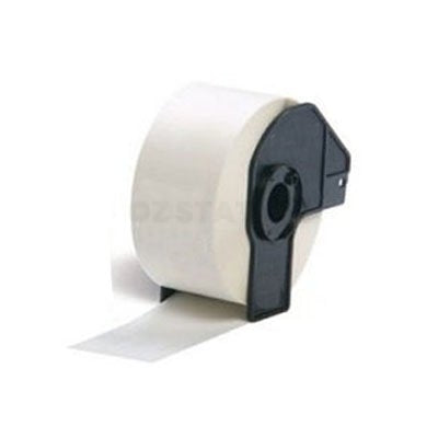 10 x Brother DK-11208 DK11208 Compatible Black Text on White Die-Cut Paper Label Roll 38mm x 90mm  - 400 labels per roll
