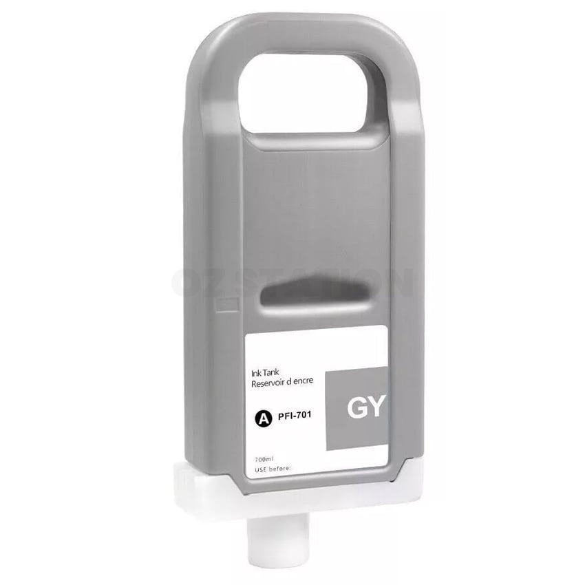 Compatible Canon PFI-701GY PFI701GY Grey Ink Cartridge - 700ML