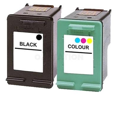 2 Pack HP 94 + 95 Compatible Inkjet Cartridges C8765WA + C8766WA [1BK,1CL]