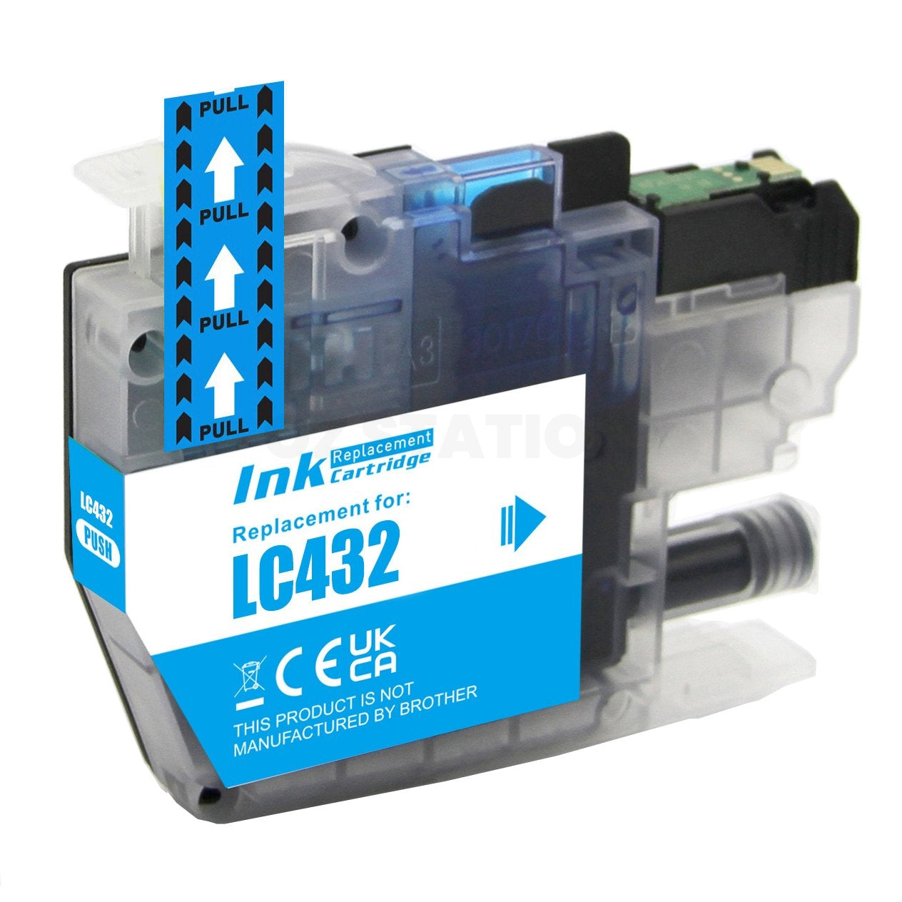Brother LC-432C LC432C Compatible Cyan Ink Cartridge