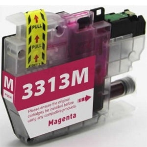 Brother LC-3313M LC3313M Compatible Magenta Ink Cartridge - 400 pages (High Yield of Brother LC-3311M)