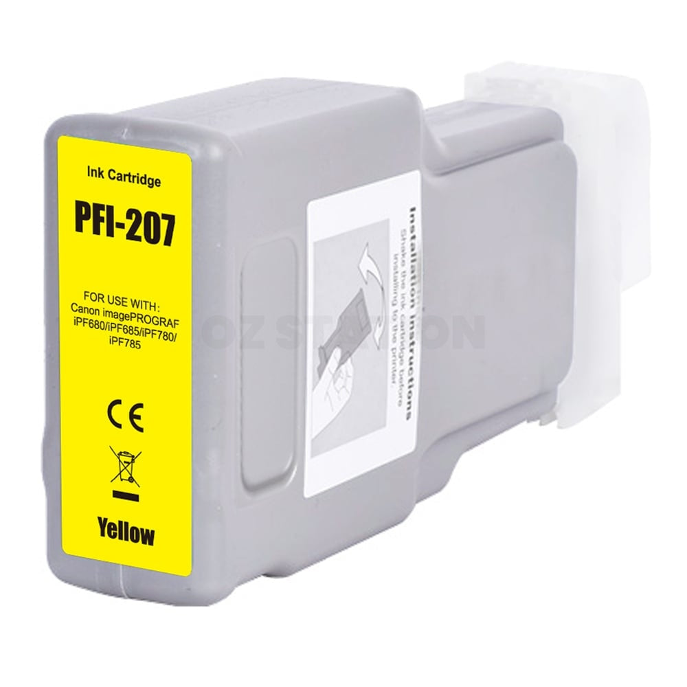 Compatible Canon PFI-207Y PFI207Y Yellow Ink Tank