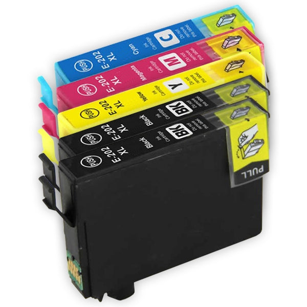 10 Pack Compatible Epson 202XL (C13T02P192-C13T02P492) High Yield Ink Combo [4BK,2C,2M,2Y]