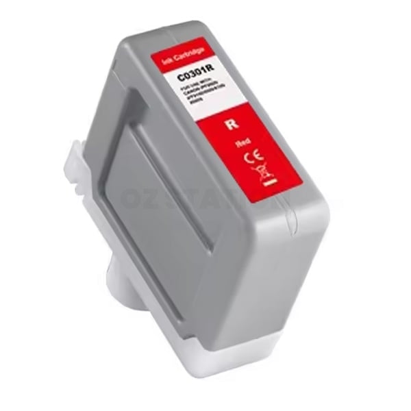 Compatible Canon PFI-301R PFI301R Red Ink Cartridge  - 330ML