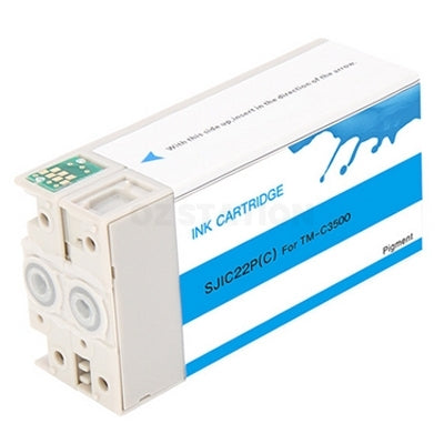 Epson SJIC22P(C) Cyan Compatible Ink Cartridge C33S020581 for TM-C3500 TMC3500