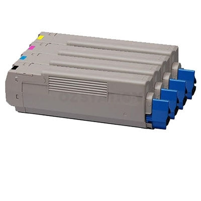 4 Pack OKI Compatible C3300/ C3400/ C3600 Toner Cartridges (43459312-43459355)