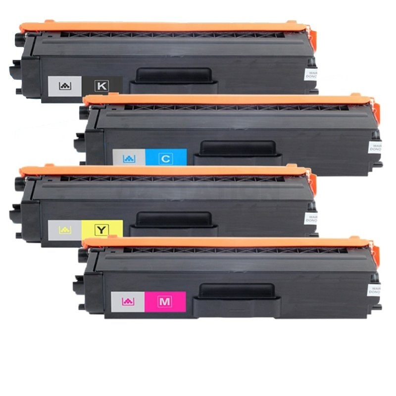 4-Pack Compatible Brother TN-349 TN349 Toner Combo [1BK,1C,1M,1Y]