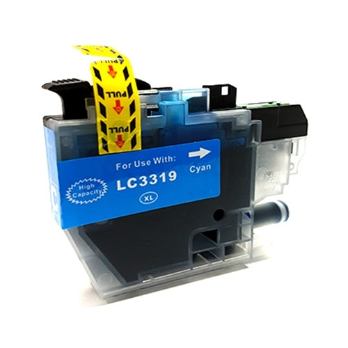 Brother LC-3319XL LC3319XL C Compatible Cyan Ink Cartridges - 1,500 pages (High Yield of Brother LC-3317 C)