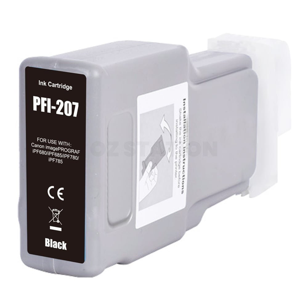 Compatible Canon PFI-207BK PFI207BK Black Ink Tank
