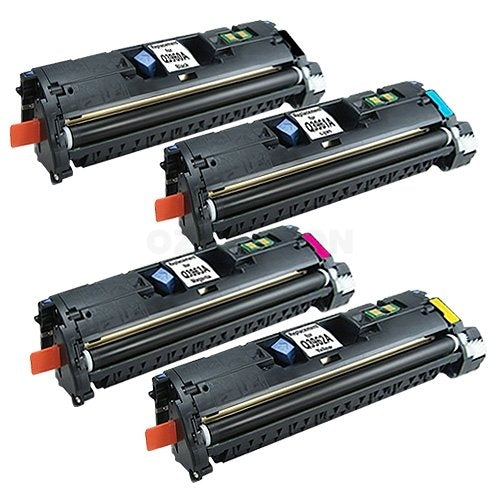 4 Pack HP Q3960A-Q3963A Q3960AQ3963A (122A) Compatible Toner Cartridges [1BK,1C,1M,1Y]