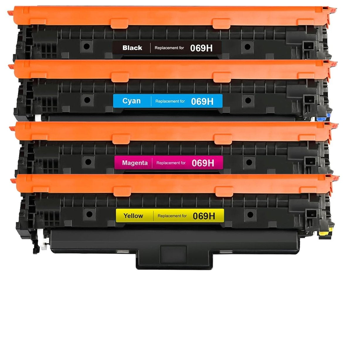 4 Pack Canon CART-069H CART069H High Yield Compatible Toner Cartridges Combo [1BK,1C,1M,1Y]