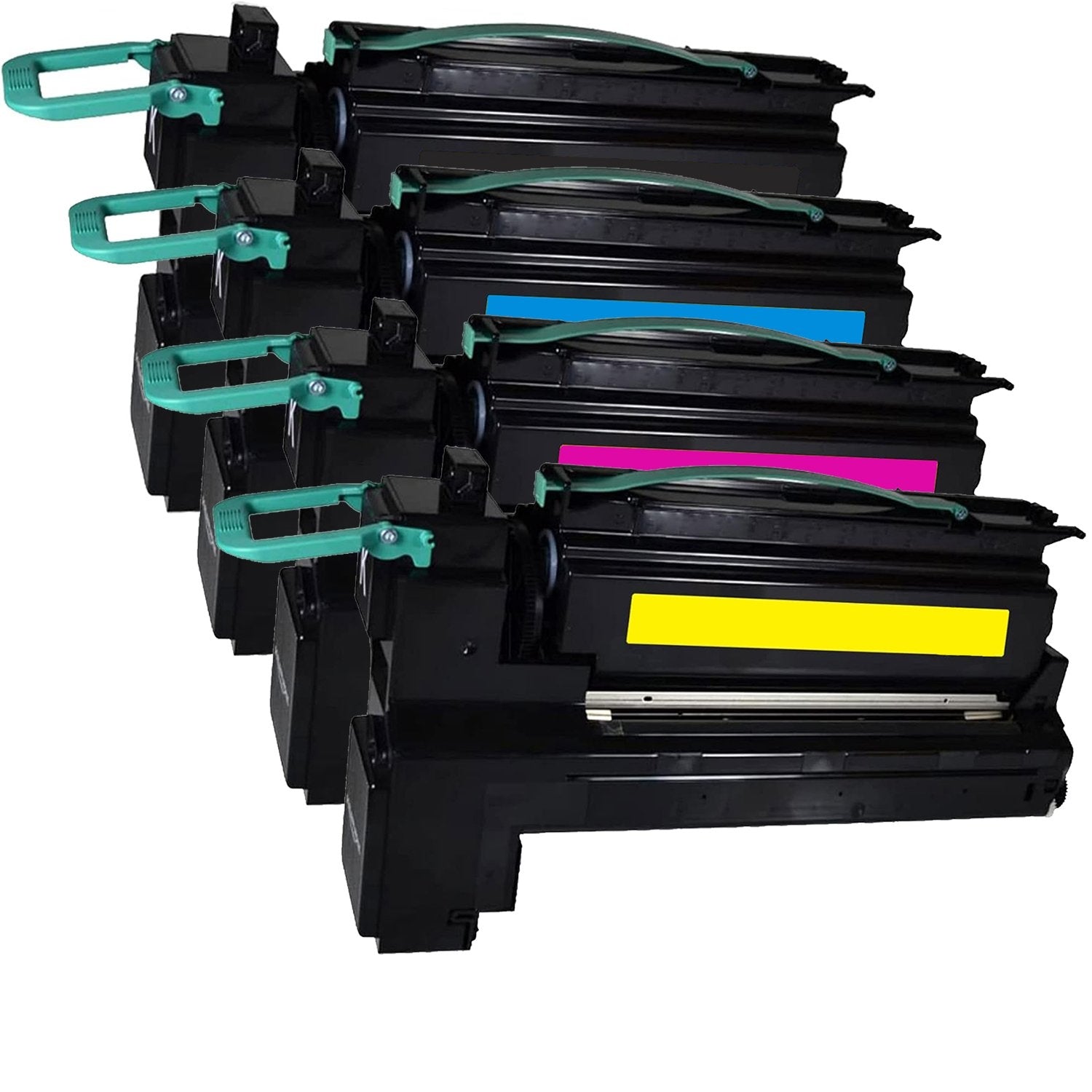 4 Pack Lexmark Compatible C792DE High Yield Toner Cartridges C792X1KG - C792X1YG [1BK,1C,1M,1Y]