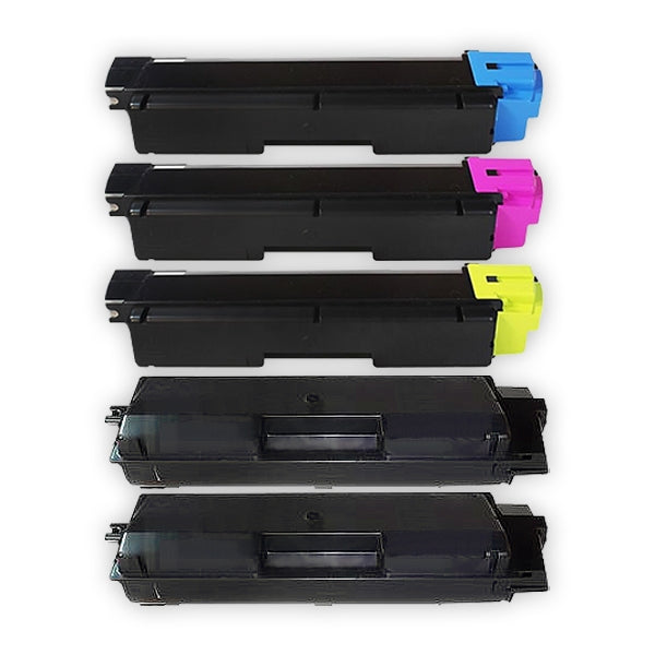 5 Pack Compatible for TK-584 TK584 Toner Cartridges suitable for Kyocera FS-C5150DN [2BK,1C,1M,1Y]