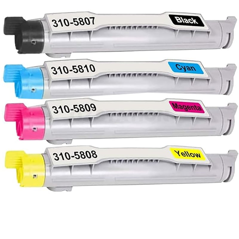 4 Pack Dell 5100 Compatible Toner Cartridges Combo [BK+C+M+Y]