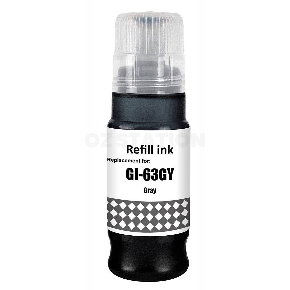 Compatible Canon GI63GY Grey Ink Bottle - 70ML