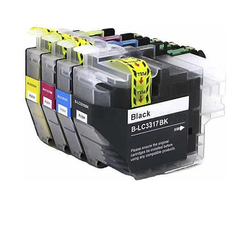 20 Pack Brother LC-3317 LC3317 Compatible Ink Cartridges Combo [5BK, 5C, 5M, 5Y]