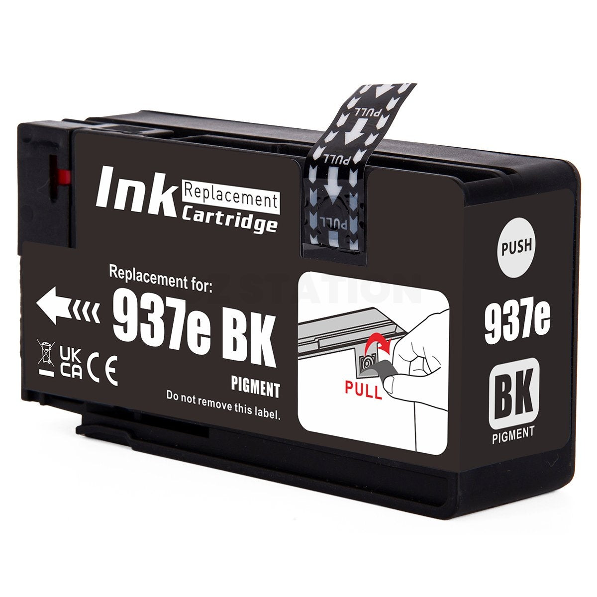 3 x HP 937e EvoMore Compatible Black Ink Cartridge 4S6W9NA - 2,500 Pages