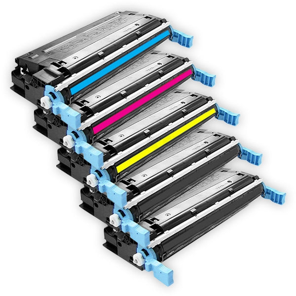 5 Pack HP Q5950A-Q5953A Q5950AQ5953A (643A) Compatible Toner Cartridges [2BK,1C,1M,1Y]