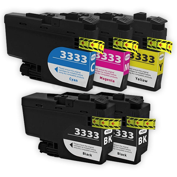 10 Pack Brother LC-3333 LC3333 Compatible High Yield Ink Cartridge Combo [4BK, 2C, 2M, 2Y]
