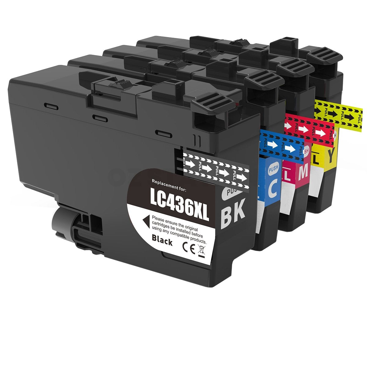 10 Pack Brother LC-436XL LC436XL Compatible High Yield Ink Cartridges Combo [4BK, 2C, 2M, 2Y]