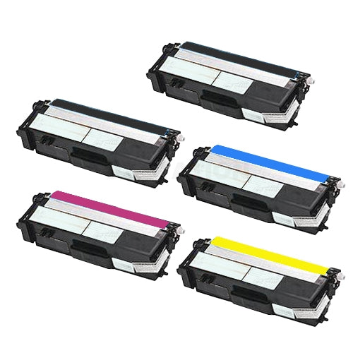 5-Pack Compatible Brother TN-349 TN349 Toner Combo [2BK,1C,1M,1Y]
