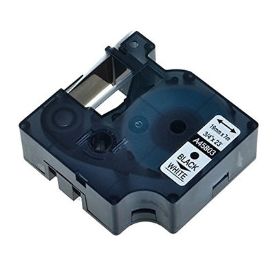 3 x Dymo SD45803 / S0720830 Compatible 19mm Black Text on White Label Cassette - 7 meters